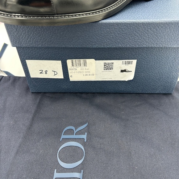 Dior men’s embassy black leather Oxford shoes, size 42 made in Italy - Picture 4 of 13